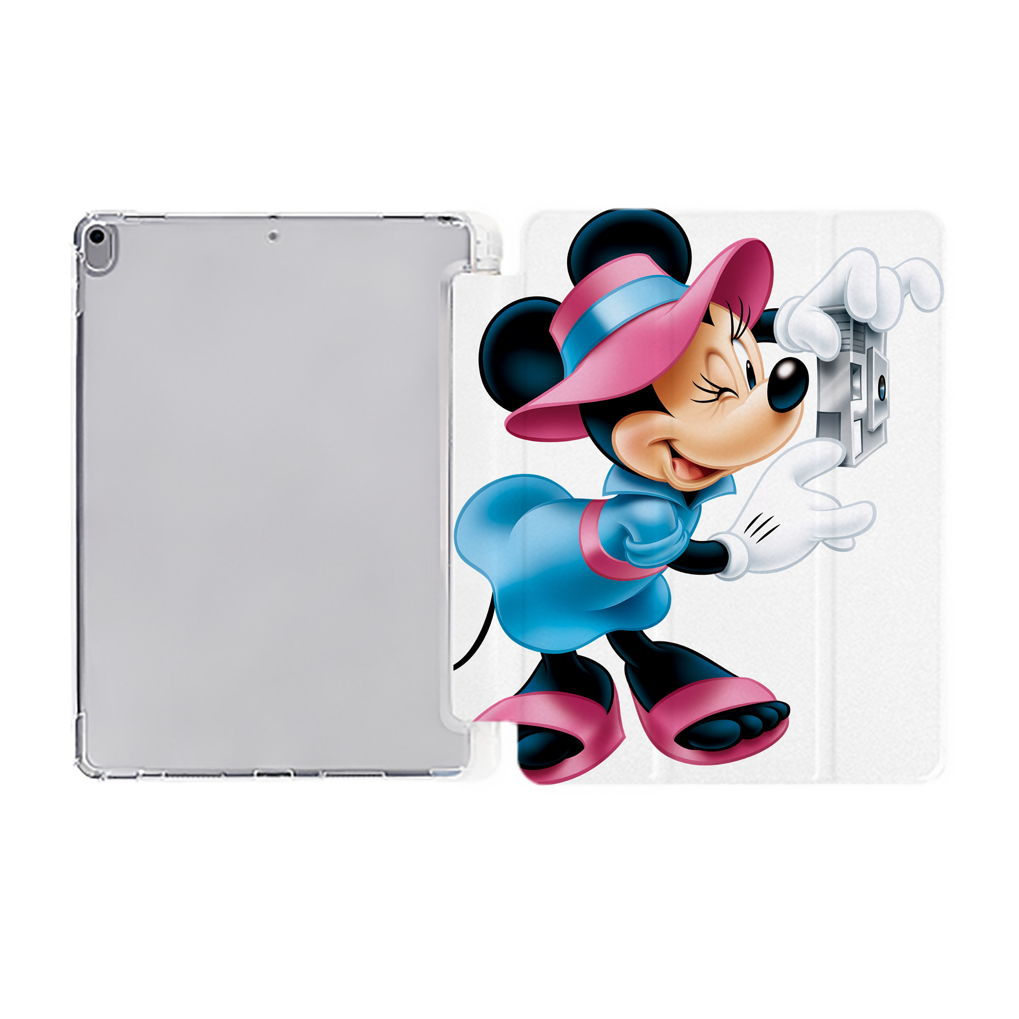 （画像用） ミッキーマウス Mickey Mouse IPad ケース ペン収納付き 三つ折りスタンド PUレザー×シリコン 対応機種9.5/10.5/10.9インチ